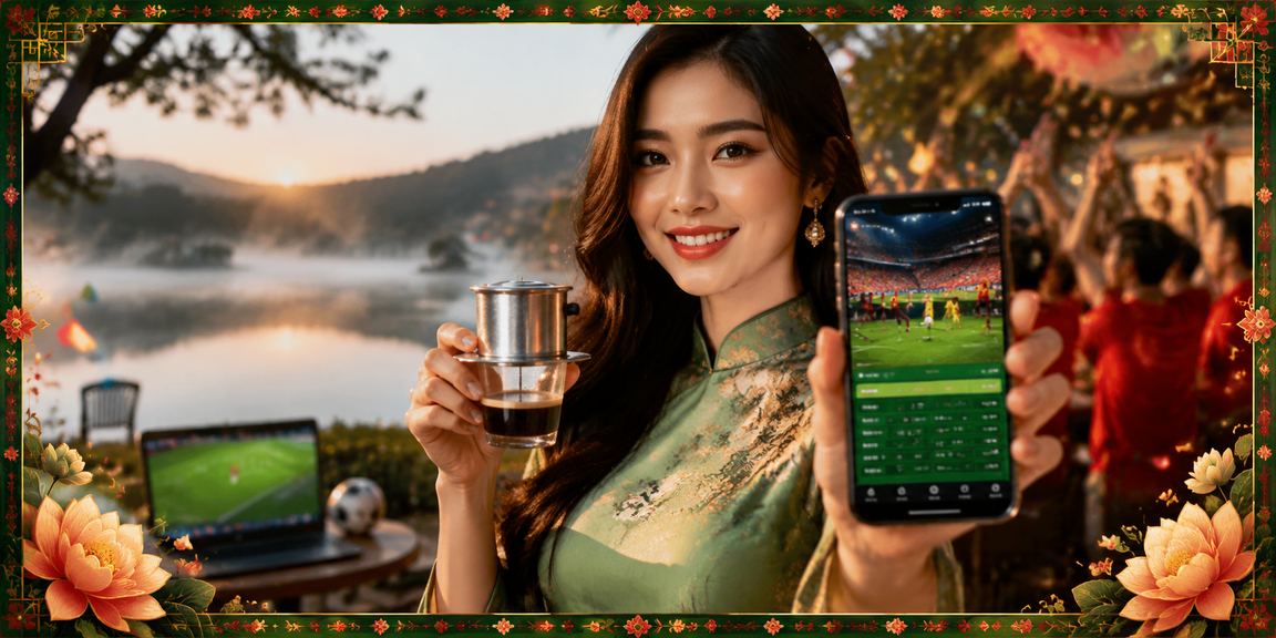 Người chơi thư giãn tại quán cà phê Đà Lạt với thiết bị di động
