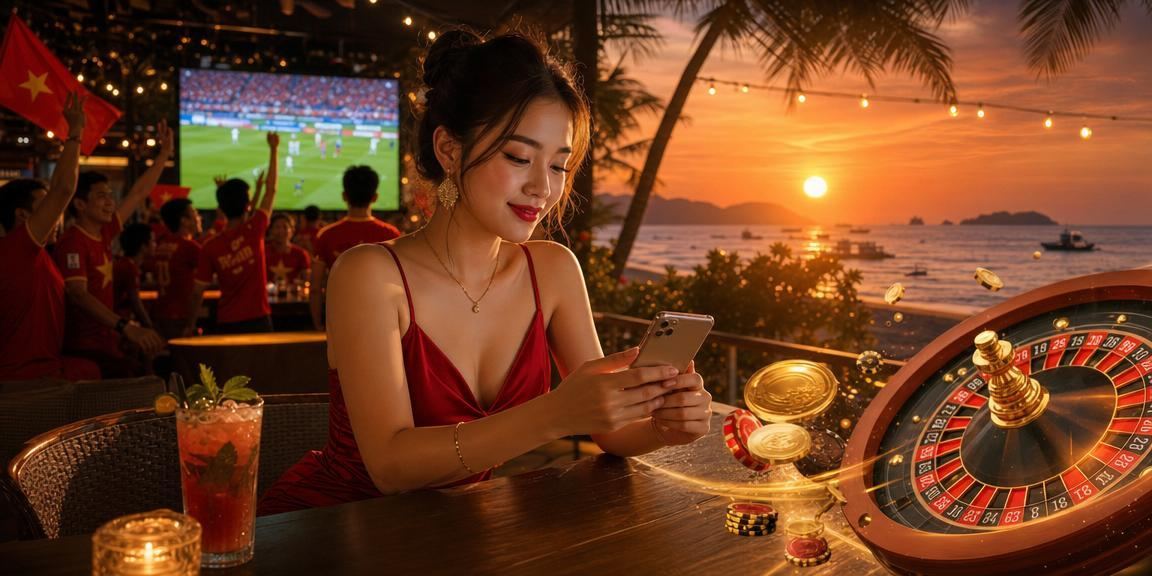 Bàn roulette sang trọng bên bờ biển Phú Quốc – cảm giác casino đẳng cấp